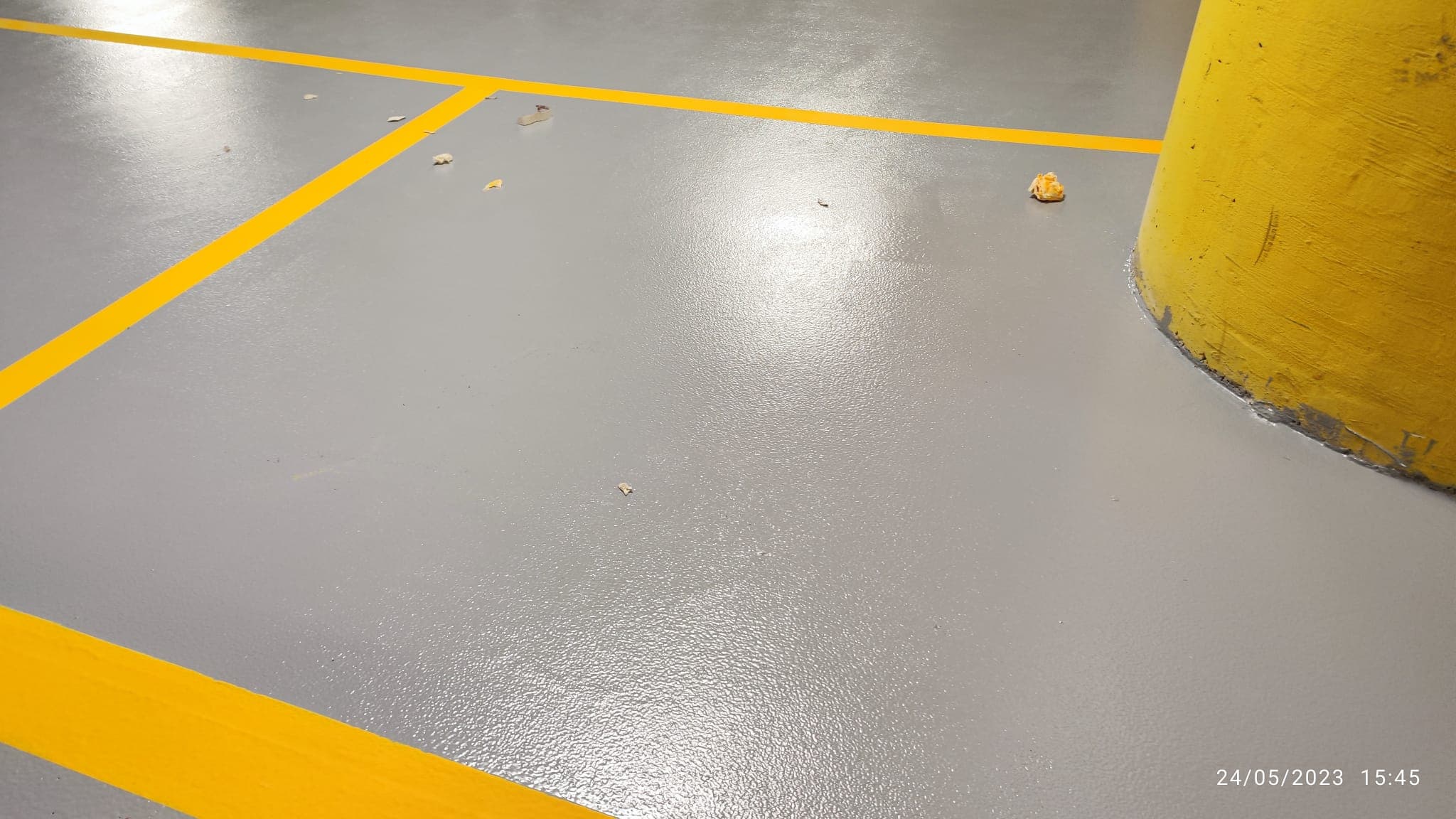 Otopark Zemin Kaplama + Çizgi İşlemi uygulama aşaması 2